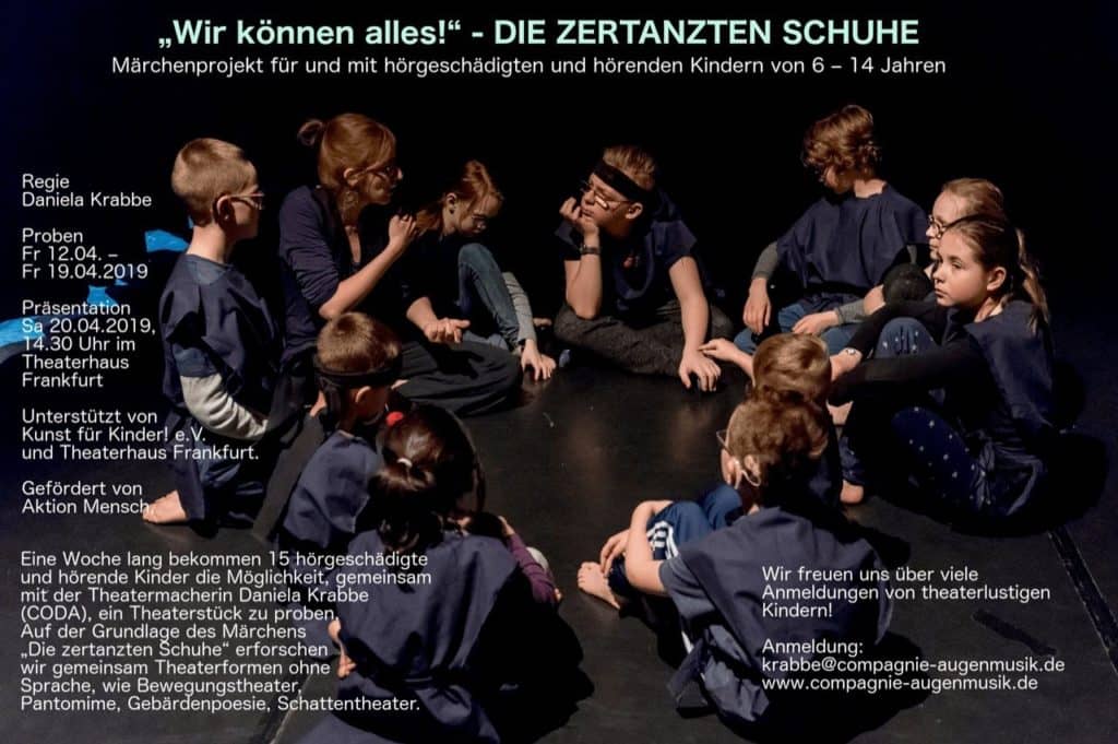 Theaterprojekt 2019 Wir können alles - Die zertanzten Schuhe (Fotoquelle: Compagnie Augenmusik)