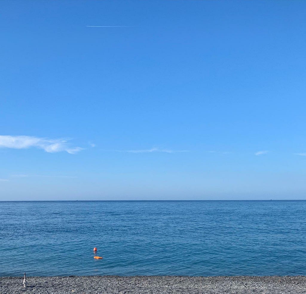 Ligurien, Baden im Meer für geübte Schwimmer
